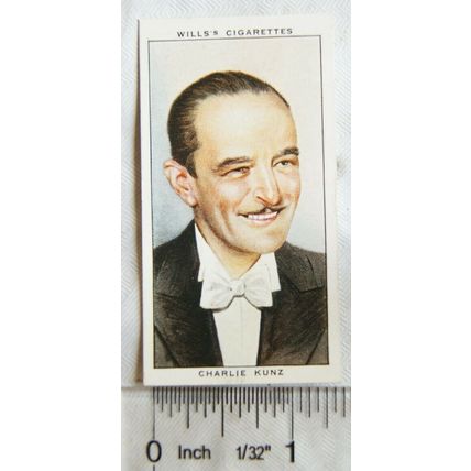1934 Wills Radio Celebrities No. 45 Charlie Kunz