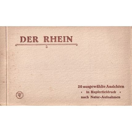 Der Rhein Germany 20 x Antique German Postcard Book