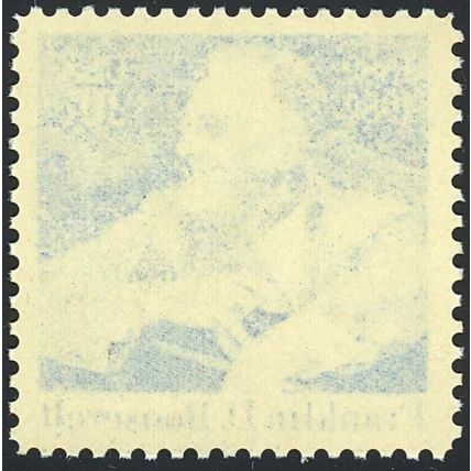 1950, RARE REVERSE COLOR OFFSET ERROR - F.D.R.