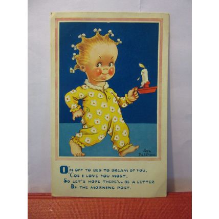 OFF TO DREAM.. by Vera Paterson used postcard 1964 pm #