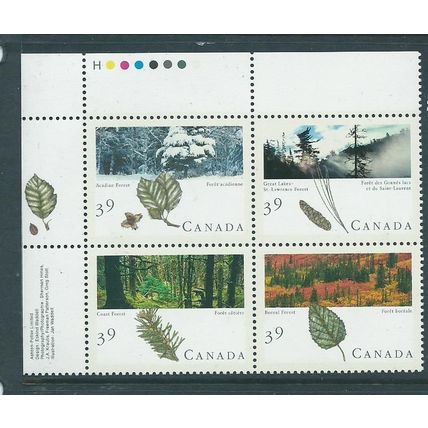 canada stamps mnh 1990 sg1394 sg 1394 forests