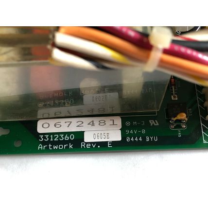 MARKEM 0672481 Artwork Rev E PC CONTROL BOARD 3312360 0515E REV. E,DH,DC,DI