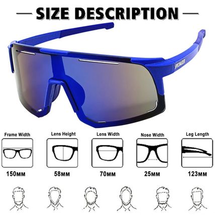 Cycling Sunglasses Unisex Mountain Bike Road Eyewear Bicycle Riding Outdoor