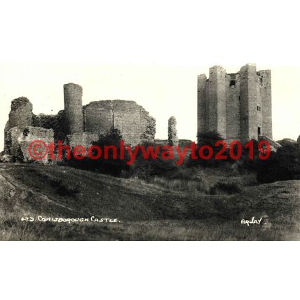 Conisborough Castle, Yorks, RP AR Jay Postcard, 1970s?