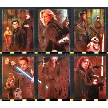 Topps Star Wars Galaxy 2018 – Insert Set – Etched Foil (6 cards)