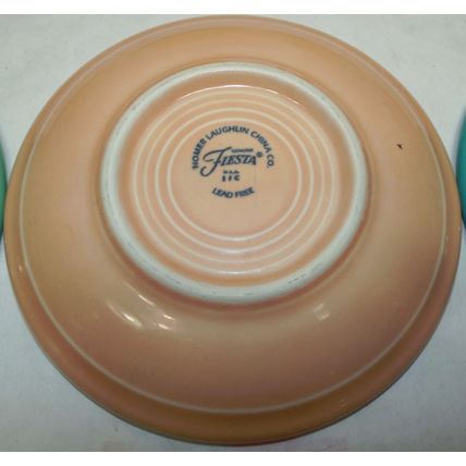 4 Modern Fiesta Fiestaware Yellow Orange Tea Cup Mug 7 Saucer Plate Fiesta Ring