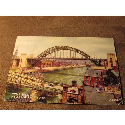 Valentines Postcard - Tyne Bridge, Newcastle On Tyne - Artist G.W Blow A1692