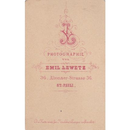 CDV PHOTO - SMALL BABY BY EMIL LEWETZ, ST PAULI