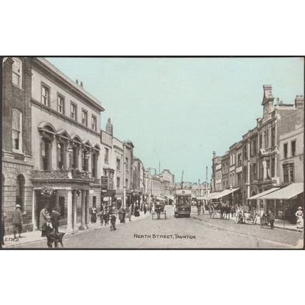North Street, Taunton, Somerset, 1904 - ETW Dennis Postcard
