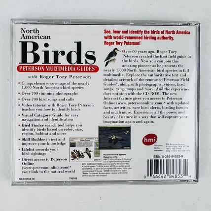 North American Birds Peterson Multimedia Guides PC CD-Rom