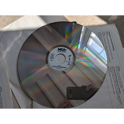 ET THE EXTRA TERRESTRIAL Steven Spielberg Laserdisc movie 12" LP boxed VGC film