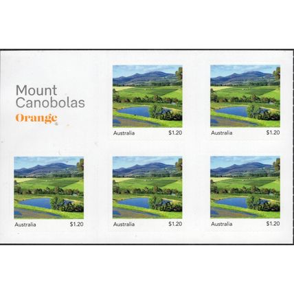 AUSTRALIA: 2023 MOUNT CANOBOLAS, ORANGE, N.S.W, MNH SELF-ADHESIVE BOOKLET.