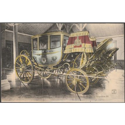 Voiture de Gala de Napoléon III, Versailles, c.1905-10 - Helmlinger CPA
