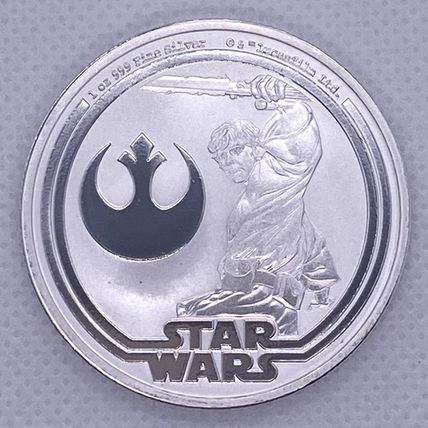 1 Oz Silver Collectible 2025 Niue Star Wars Luke Skywalker Coin