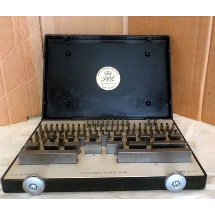 PVE Pitter Gauge & Tool E81 Slip Gauge Block Set Workshop Imperial In Box