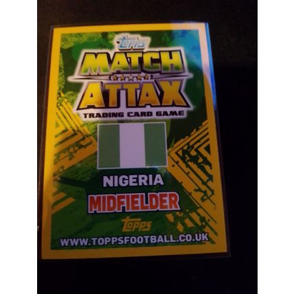 match attax world cup 2014 motm John obi mikel