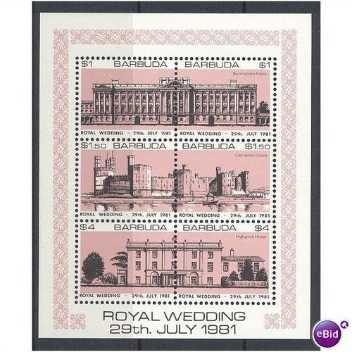 1981 Royal Wedding (SG565/70 x 2) in Rose-Pink.Unmounted Mint.Oct11