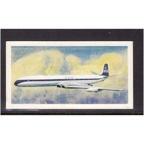 Brook Bond TRANSPORT THROUGH THE AGES No 42 First Turbojet Airliner Mint