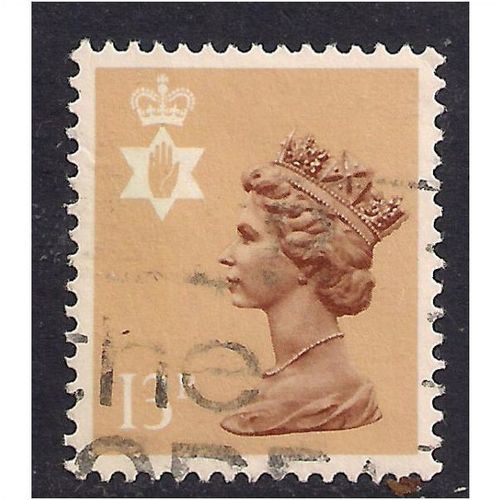 Northern Ireland GB 1986 13p Pale Chestnut Machin SG N137Ea(J451