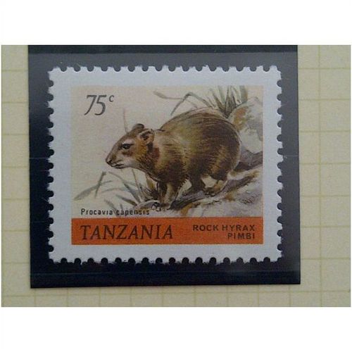 Tanzania QE11 1980 75c Large Toothed Rock Hyrax SG 311 Mint NHM Wildlife Stamp