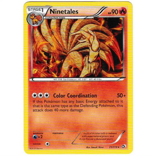Pokemon B&W Legendary Treasures - #21/113 - Ninetales