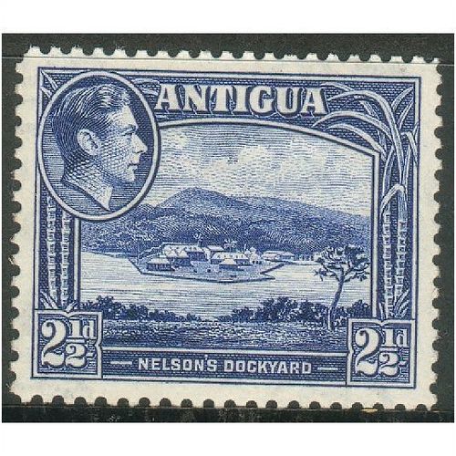 Antigua stamps 1938 - Nelson's Dockyard 2&1/2d SG 102 - mint hinged