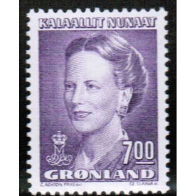 1994 Greenland Sc# 229 mint - Queen Margrethe 7.00 kr