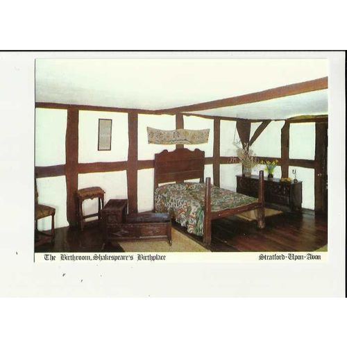 Warwickshire STRATFORD UPON AVON Shakespeare's Birthroom Postcard (PT11610)