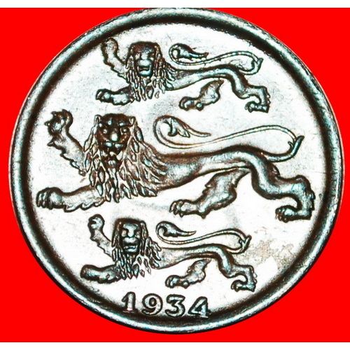 3 LIONS: estonia (ex. the USSR, russia) ★ 2 CENTS 1934! LOW START ★ NO RESERVE!