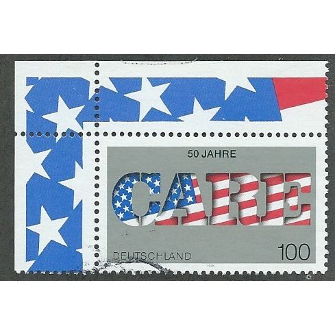 GER 1995 100pf '50TH AMM OF CARE' (CORNER MARGIN) FINE USED (EBID49-446)