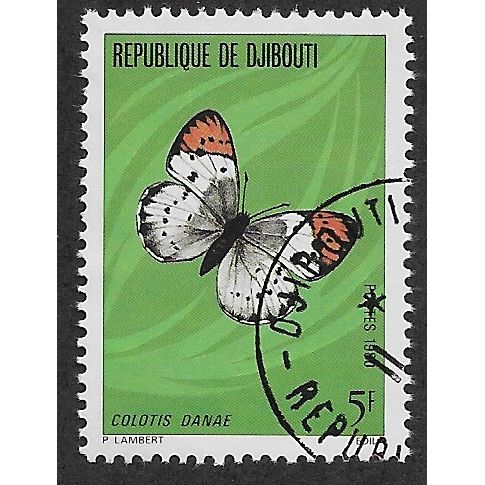 DJI 1980 5f 'BUTTERFLIES ' FINE USED (EBID 54-941)