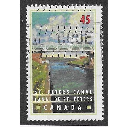 CAN 1997 45c 'CANADIAN CANALS - ST PETERS' FINE USED (EBID71-588)