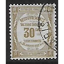 Po Mi 38: 30 c. olive-brown Postage Due Stamp