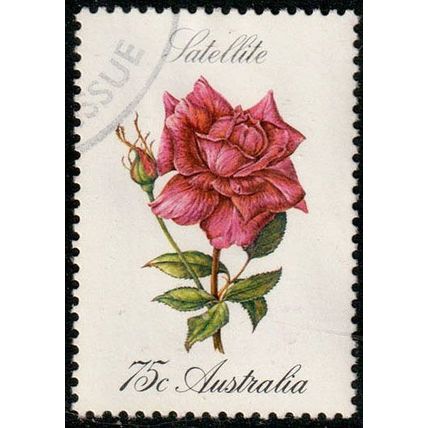 Australia 1982 Flowers Rose 75c Used Stamp