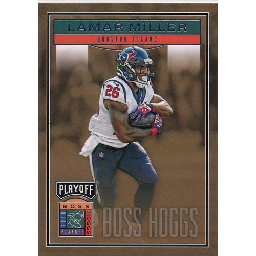 2016 Panini Playoff Football Boss Hoggs BH-LA Lamar Miller Houston Texans