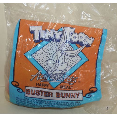 1992 McDonalds Tiny Toons II Buster Bunny Mint in Package