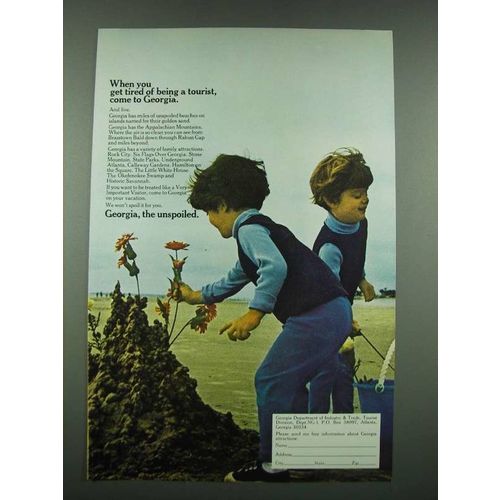 1970 Georgia Tourism Ad - When You Get Tired of Being a Tourist