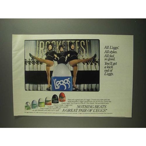 1984 L'eggs Pantyhose Ad - Rockettes - You'll Get a Kick