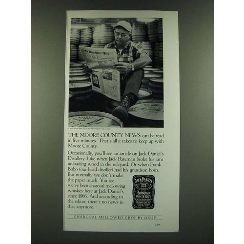 1986 Jack Daniel's Whiskey Ad - The Moore County News
