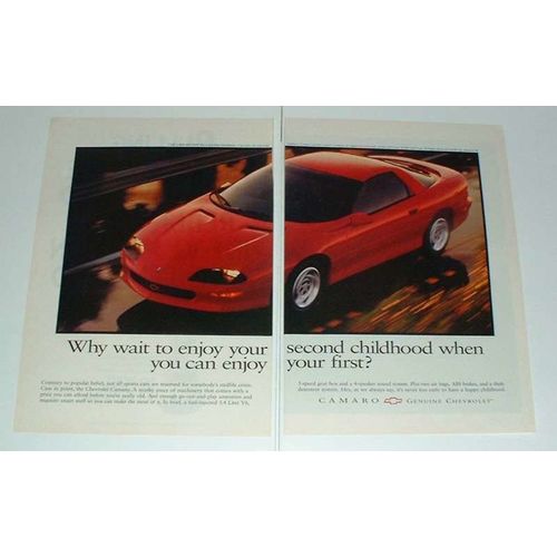 1995 Chevrolet Chevy Camaro Ad - Enjoy Childhood
