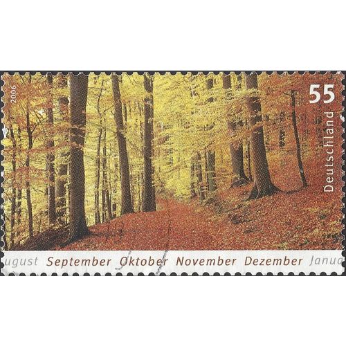 GERMANY, Autumn, September-December, brown 2006, 0.55euro