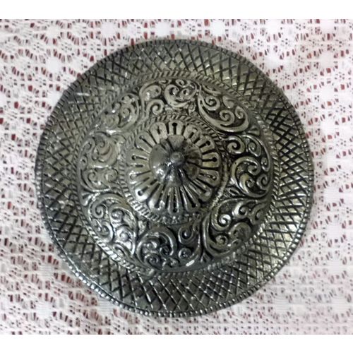 Glas Bonboniere, ø14cmx20cm, Bonbonglas, mit verziert Metalldeckel,Bauernsilber