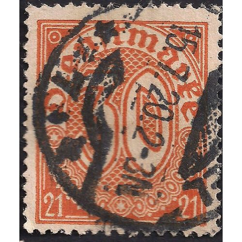 GERMANY, EMPIRE, Dienstmarke, oval, 21, orange 1920, 30 Mark, #2