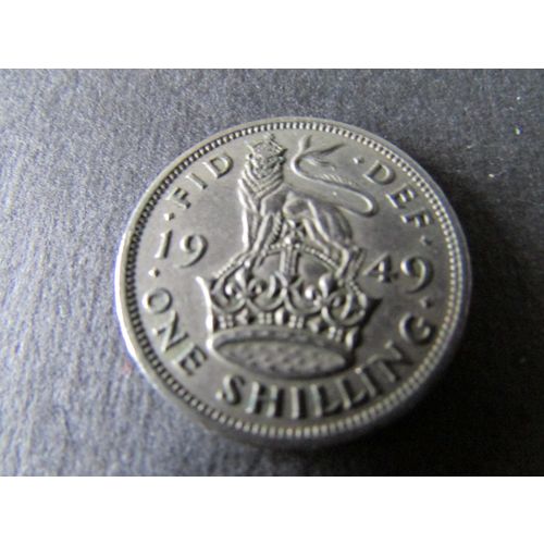 1949 GEORGE VI ENGLISH SHIELD ONE SHILLING FREE POST. C