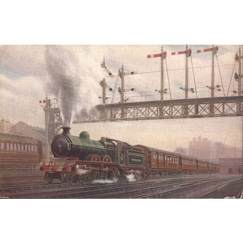 Antique Locomotive Pub Co. PC - Bradford Express Leaving Marylebone Station