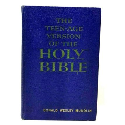 The Teenage Version of The Holy Bible 1962 First Edition Hardcover Blue (G11)