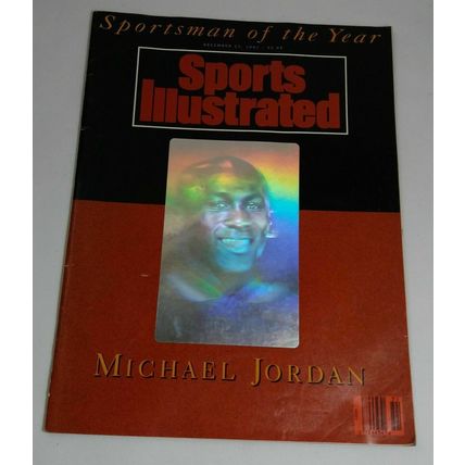 Sports Illustrated sportsman of the year Dec. 23rd 1991 Michael Jordan Hologram