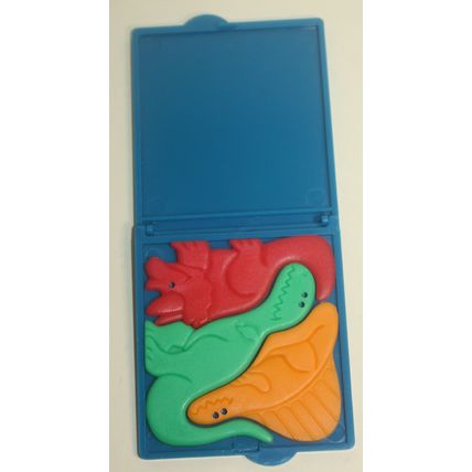 1992 Wendys Dino Games Under 3 Blue Dino Puzzle