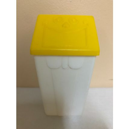 Yellow & White vintage 1975 McDonalds Wastebasket Bank Garbage Can