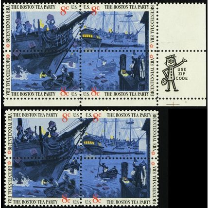 1483c, Mint VF NH 8¢ Black Litho Color Omitted Error APS Cert Stuart Katz